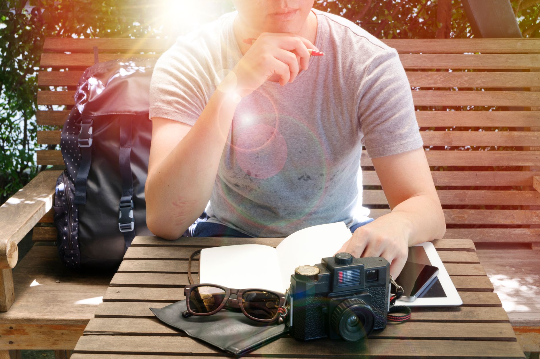 Travel Editor at work